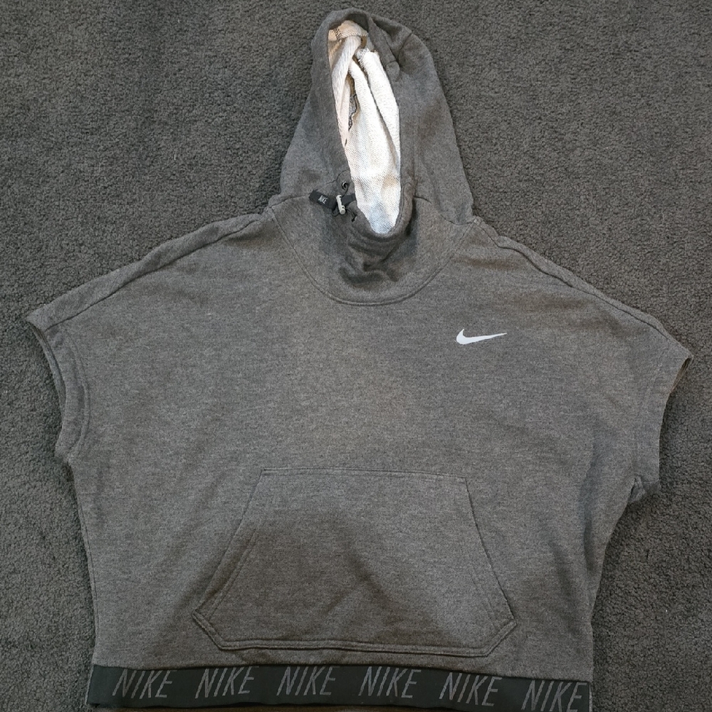 Womens Large Nike Dri Fit Sleeveless Hoodie